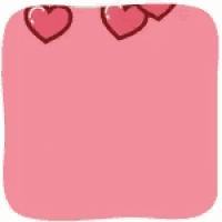 a cartoon cat is surrounded by hearts and smiling .