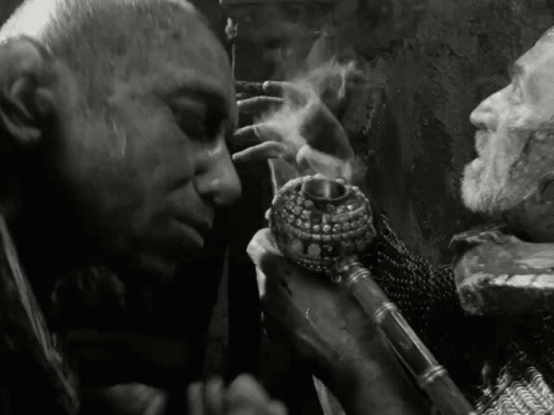 Hard To Be A God Pipe GIF - Hard To Be A God Pipe Smoke GIFs