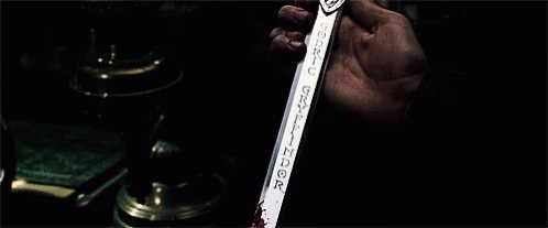 Harry Potter Sword GIF - Harry Potter Sword Gryffindor GIFs
