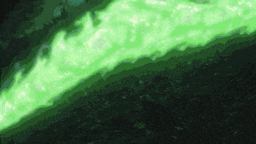 a green and black background with a glowing green stripe