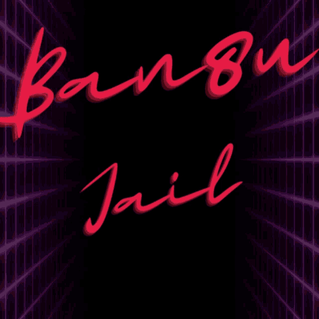a poster that says bangu 2022 jail in red on a black background