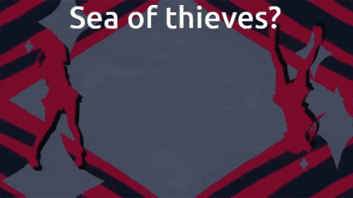 a poster that says sea of thieves with a girl covering her face