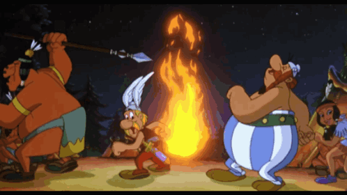 Asterix Obelix GIF - Asterix Obelix Dance GIFs