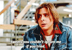 Sweets, You Couldn'T Ignore Me If You Tried. GIF - Youcouldntignoremeifyoutried Thebreakfastclub Johnbender GIFs