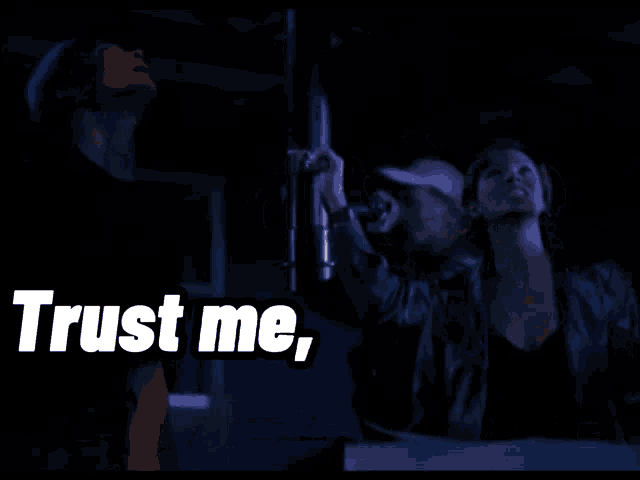 a man holding a flashlight with the words " you do not want them to " on the bottom