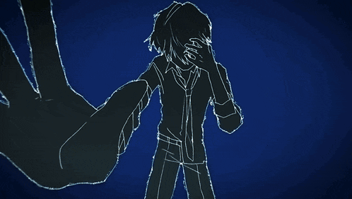 a drawing of a person with the letters aa and v.v. written on their face