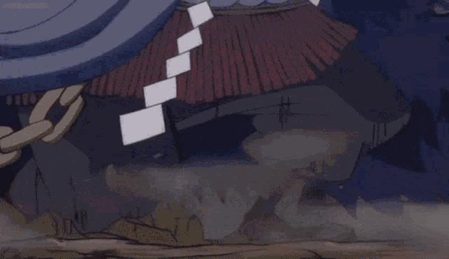 a person is flying through the air with a sword