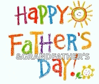 a happy father 's day and grandfather 's day greeting card