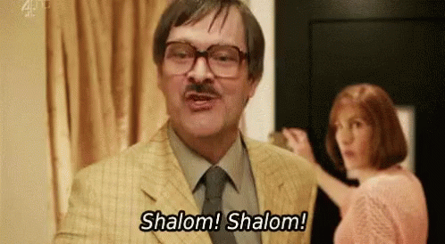 Shalom Jim Shalom GIF - Shalom Jim Shalom Friday Night Dinner GIFs