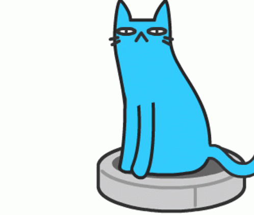 Cat Crazy Blue Cat GIF - Cat Crazy Blue Cat Hoover GIFs