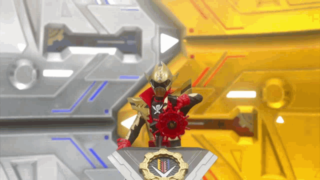 a cartoon character is standing on a podium with a clock on it that says ' pirate ' on it