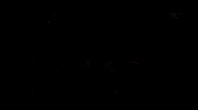 a man is standing in front of a sign with his arms outstretched .