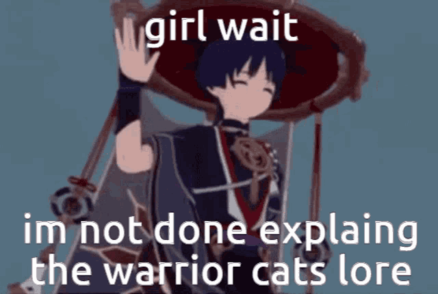 a cartoon of a boy with a hat and a caption that says girl wait
