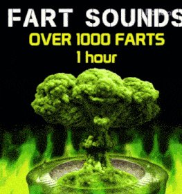 a poster for fart sounds over 1000 farts