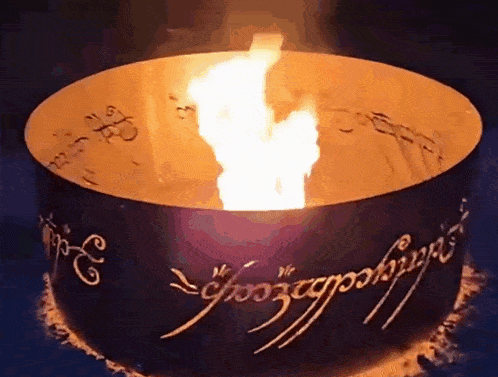 Lord Of The Rings Fire Pit GIF - Lord Of The Rings Fire Pit One Ring To Rule Them All GIFs