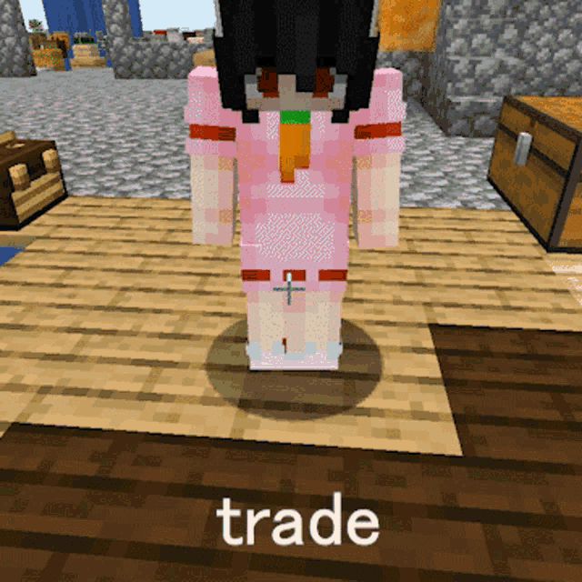 Tewi Minecraft GIF - Tewi Minecraft Trade GIFs