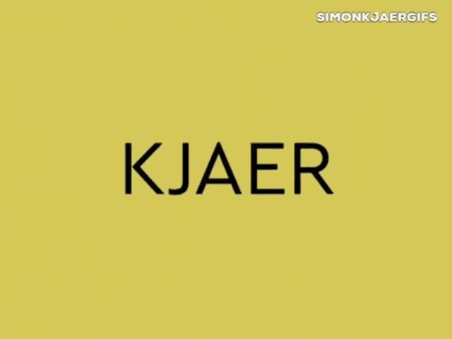a yellow and black striped background with the word jaer written on it