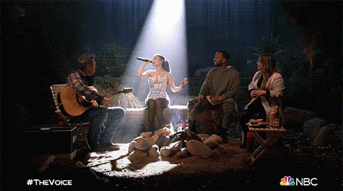 Singing The Voice GIF - Singing The Voice Singing By The Campfire GIFs