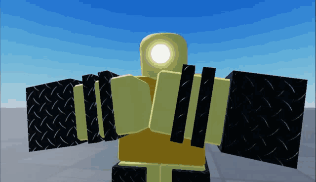 a cartoon character with a light on his head