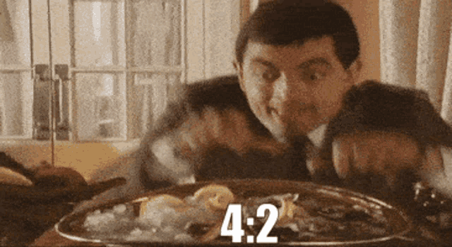 Mr Bean Food GIF