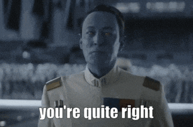 a man in a military uniform is saying you 're quite right