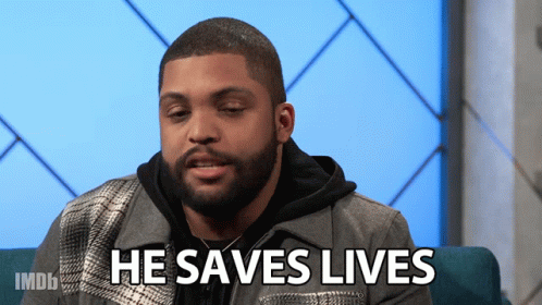 He Saves Lives O Shea Jackson Jr GIF - He Saves Lives O Shea Jackson Jr The Imdb Show GIFs