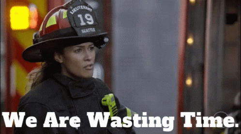 Station19 Andy Herrera GIF - Station19 Andy Herrera We Are Wasting Time GIFs