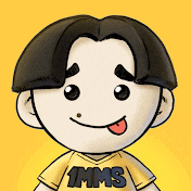a cartoon boy wearing a yellow shirt that says 1mms
