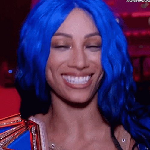 Sasha Banks Smack Down Womens Champion GIF - Sasha Banks Smack Down Womens Champion Laugh GIFs