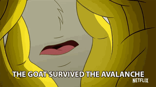 The Goat Survived The Avalanche Hes Alive GIF - The Goat Survived The Avalanche Hes Alive Survivor GIFs