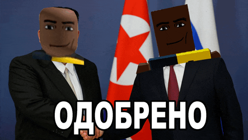 a man in a suit and tie shakes hands with another man in a suit and tie in front of a canadian flag