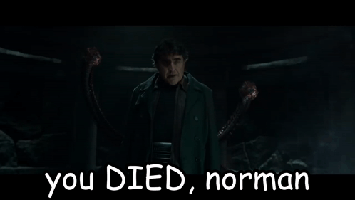 You Died Norman You Died GIF - You Died Norman Norman You Died GIFs