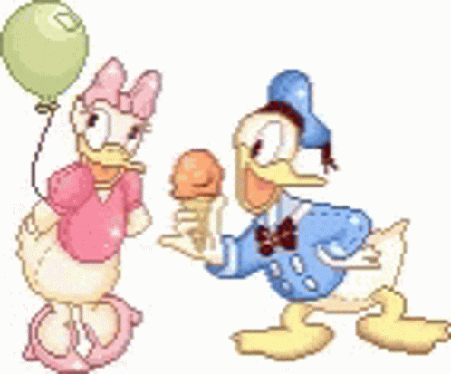 Donald Duck Daisy Duck GIF - Donald Duck Daisy Duck Smiling GIFs