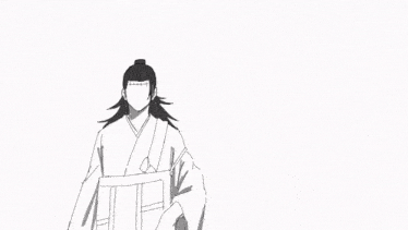 a black and white drawing of a man standing in front of a monster