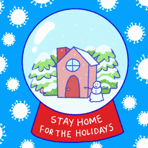 Snow Globe Stay Home For The Holidays GIF - Snow Globe Stay Home For The Holidays Stay Home Stay Safe GIFs