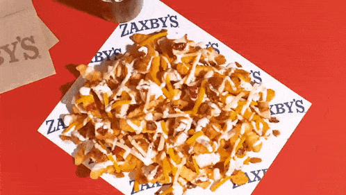 Zaxbys Chicken Bacon Ranch Loaded Fries GIF - Zaxbys Chicken Bacon Ranch Loaded Fries Fast Food GIFs