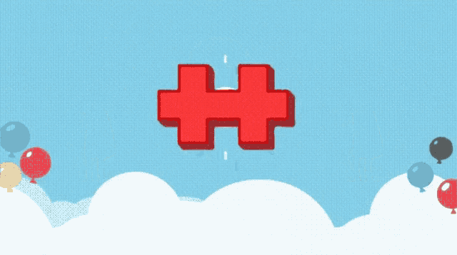 a cartoon illustration of a man holding a red h