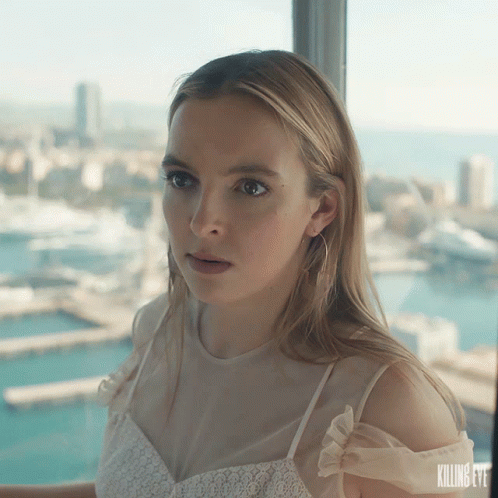 The Mustache Is Gone Jodie Comer GIF - The Mustache Is Gone Jodie Comer Villanelle GIFs