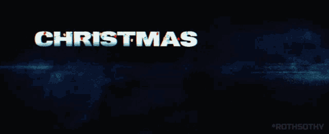 a poster for christmas bloody christmas shows a dark background