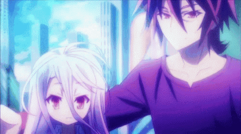 a man and a girl are standing next to each other .