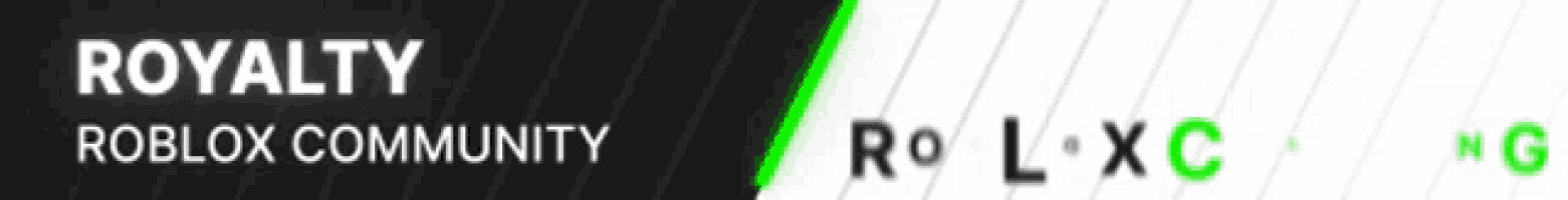 a black and white background with the words royalty and roblox community