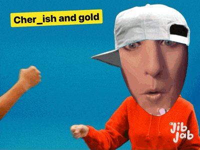 a man wearing a white hat and a red hoodie with jib jab on it