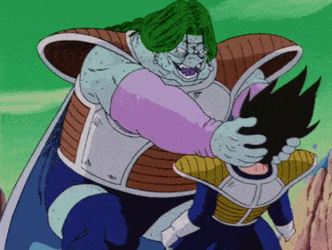 a cartoon drawing of a man holding another man in his arms