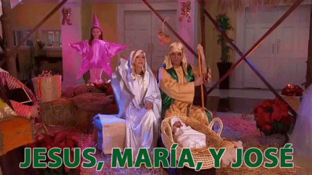 Jesus Maria Y Jose Viven En Tu Corazon GIF - Jesus Maria Y Jose Viven En Tu Corazon Espiritu De Navidad GIFs