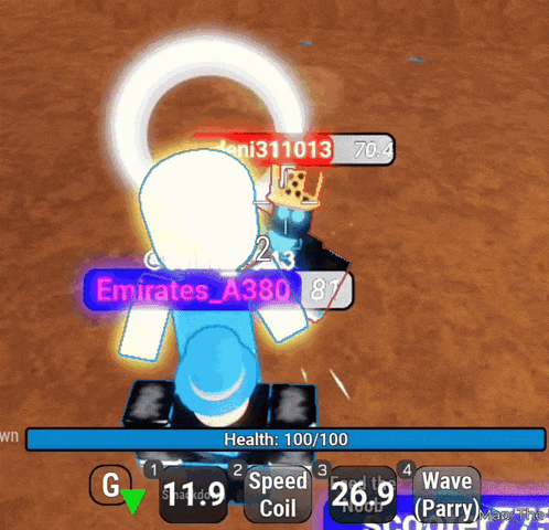 a screenshot of a video game with emirates a380 at the top of the screen