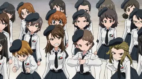 ガールズ & パンツァー GIF - Girls Un Panzer Girl Power Anime GIFs