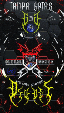 a poster that says we are united and global genre