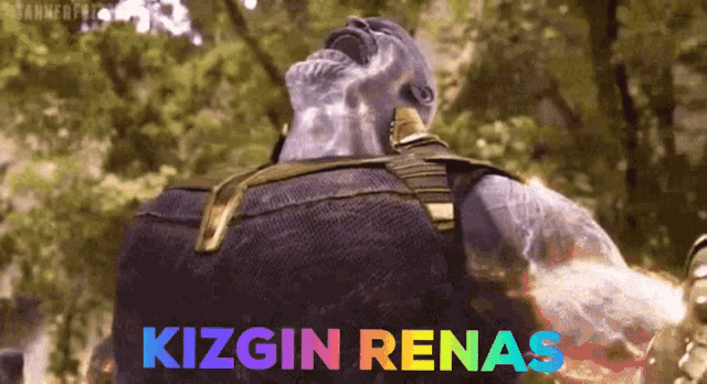 a cartoon character with the words kizgin renas on the bottom right