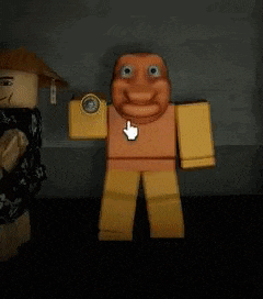 a lego man is standing in a dark room with a lamp behind him .