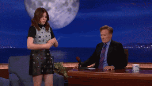 Chloe Grace Moretz GIF - Late Night Show Conan O Brien Chloe Grace Moretz GIFs